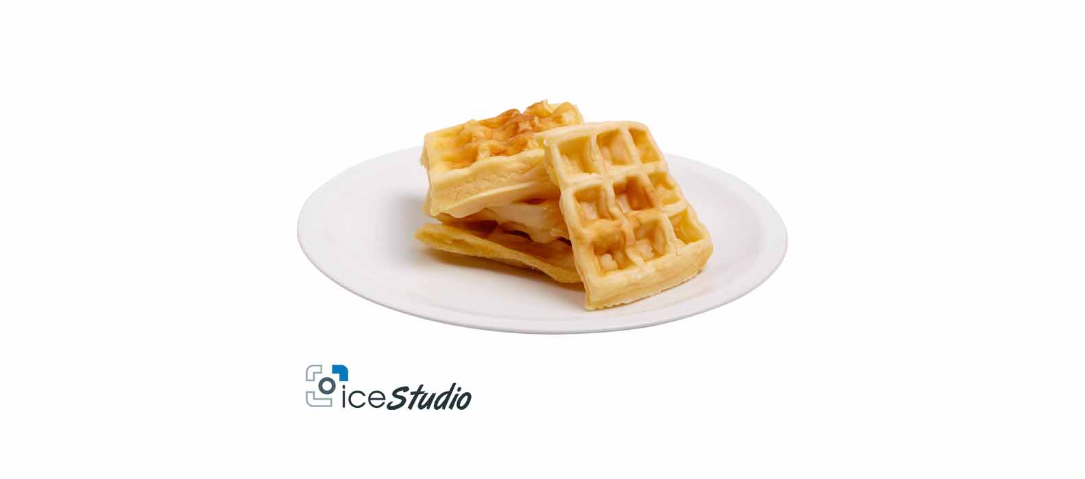 ถ่ายภาพสินค้า Sandwich Waffle Roll 24/7 Still Life วาฟเฟิลล้วน