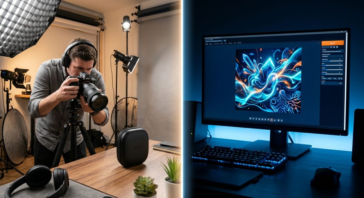 ถ่ายภาพสินค้าจริง vs AI สร้างภาพ: เมื่อไหร่ควรใช้แบบไหน (ฉบับปี 2026)